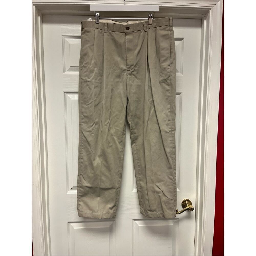 Brooks Brothers Tan Elliot Advantage Chino Pants sz 38X32